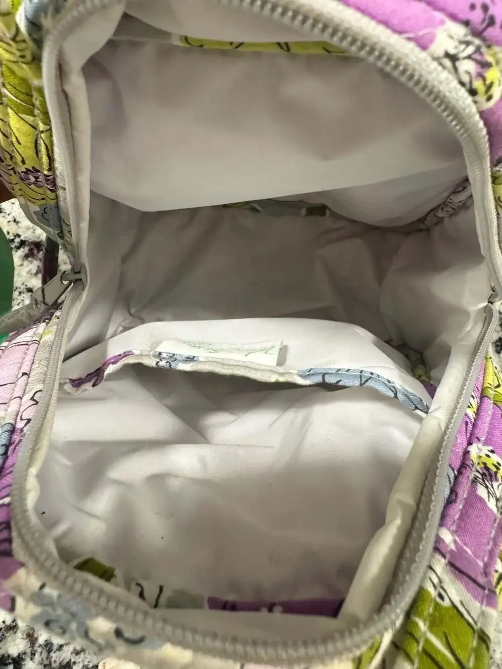Vera Bradley Floral Quilted Insulated Lunch Tote Travel Cosmetic Bag